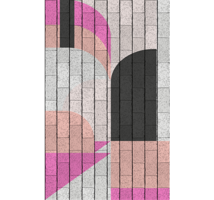 모던 블라인드 기하학적 건축 패턴 - TenStickers