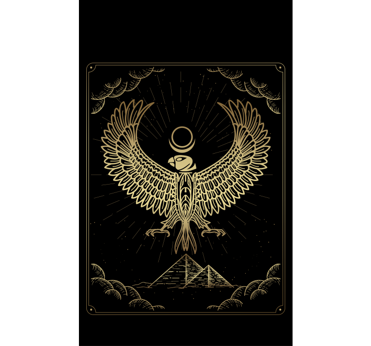 이집트의 태양신 '호루스' 우아한 블라인드 - TenStickers