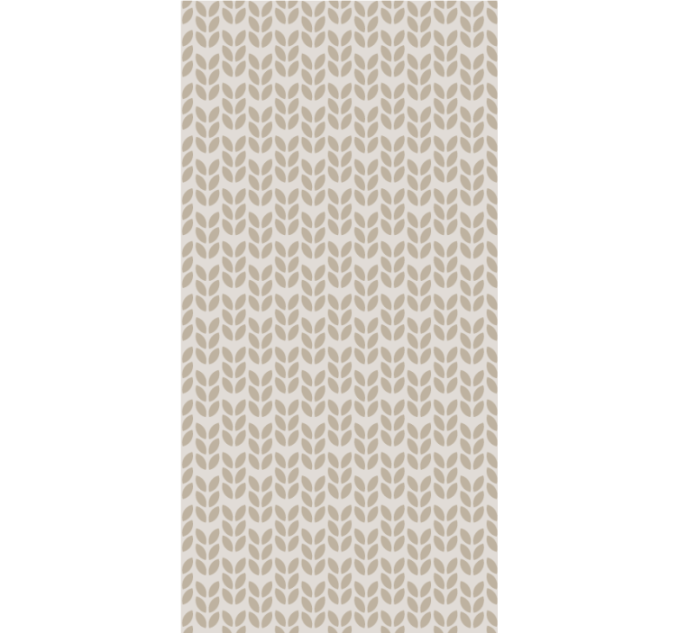 꽃과 식물이 있는 블라인드 잎 패턴 디자인 - TenStickers