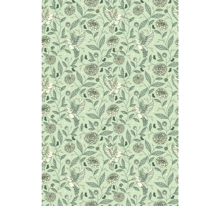 꽃과 식물이 있는 블라인드 매력적인 꽃무늬 디자인 - TenStickers