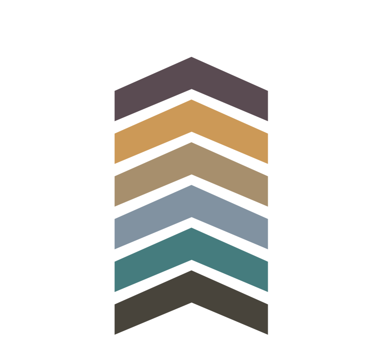 모던 블라인드 체프론 패턴 레이어 - TenStickers