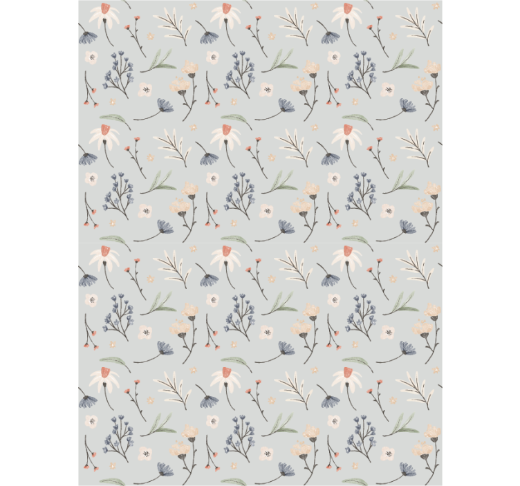 플로럴 블라인드 섬세한 요소 - TenStickers