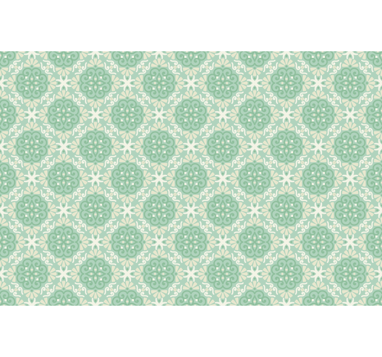 다른 꽃과 식물이 있는 블라인드 정교한 식물 모티프 - TenStickers