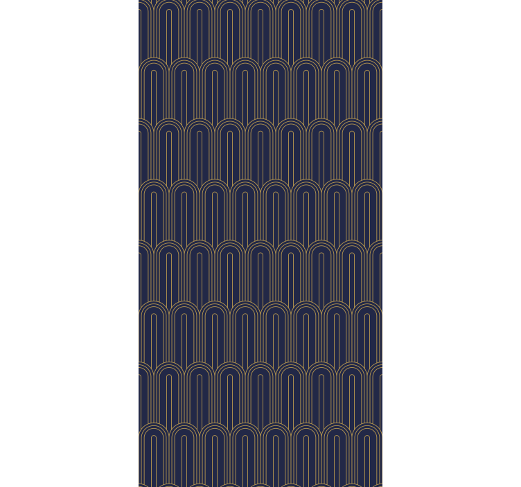 우아한 블라인드 현대적인 금색 아치 - TenStickers