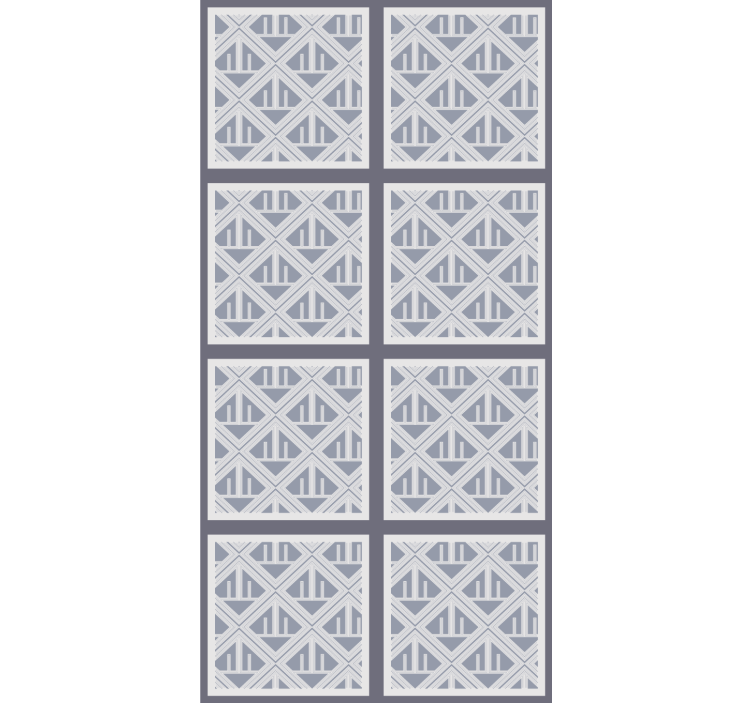 모던 블라인드 기하학적 패턴 섹션 - TenStickers