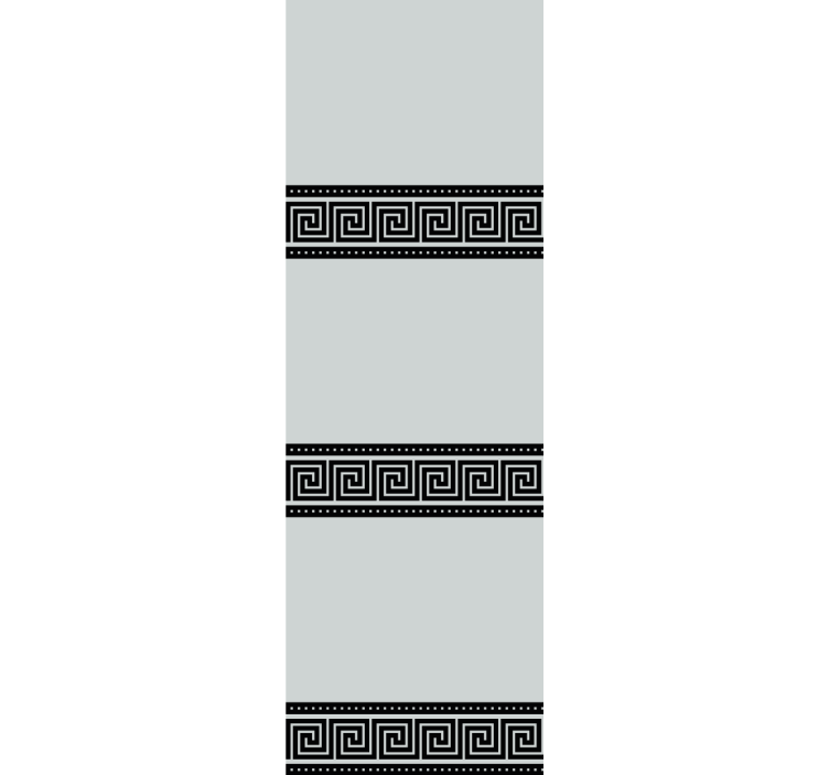 우아한 블라인드 기하학적 검은 패턴 - TenStickers