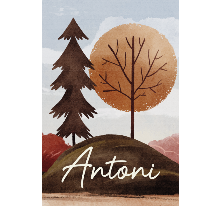 아동용 블라인드 북유럽 숲과 이름 - TenStickers