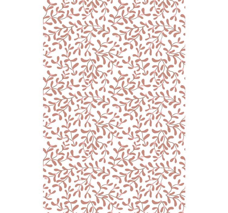 꽃과 식물이 있는 블라인드 섬세한 잎 무늬 - TenStickers