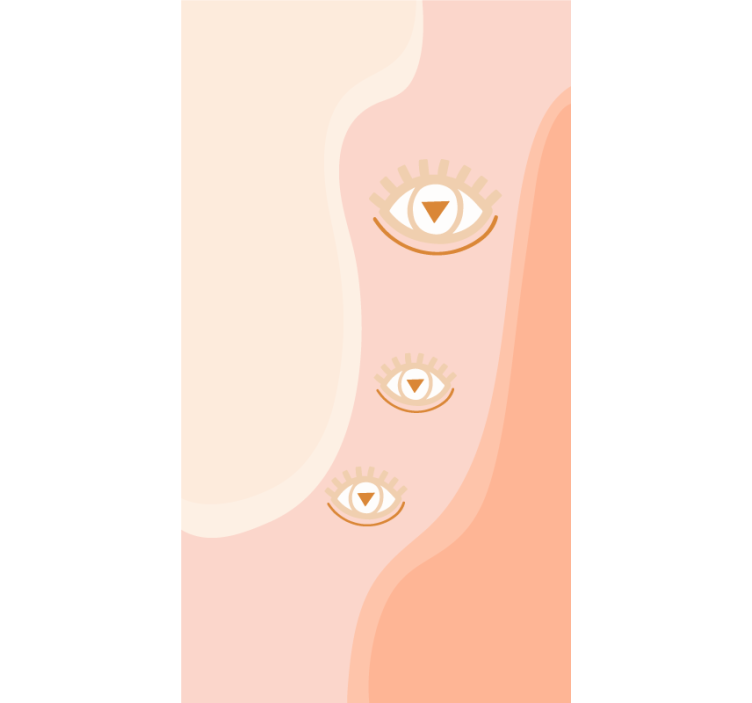 신체적 시각 장애인 부드러운 파도의 눈 - TenStickers