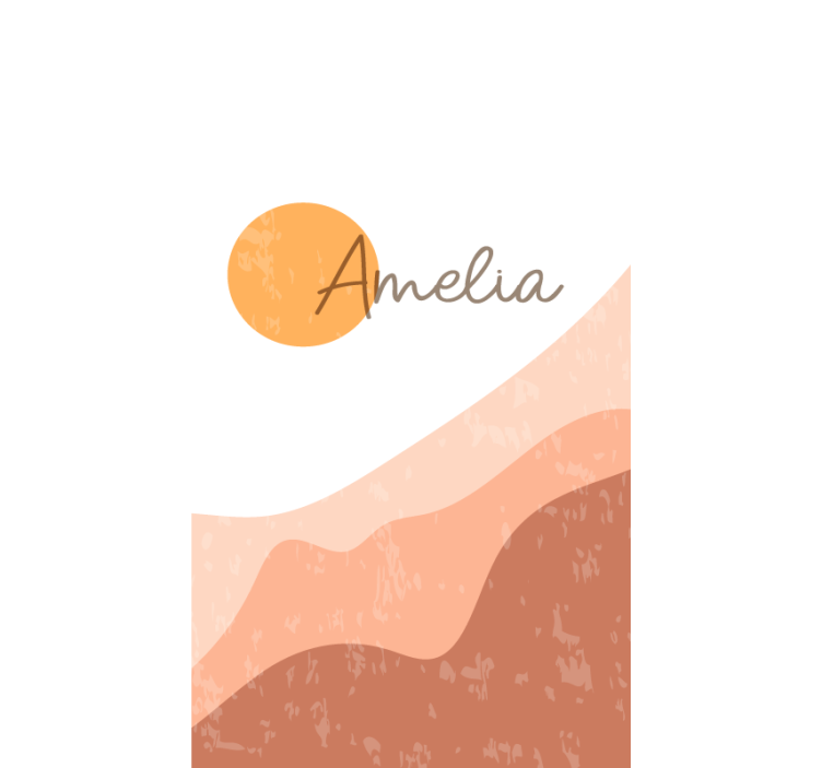 모던 블라인드 추상적인 일출 디자인 - TenStickers