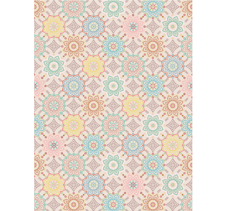 플로럴 블라인드 생동감 넘치는 꽃의 개념 - TenStickers