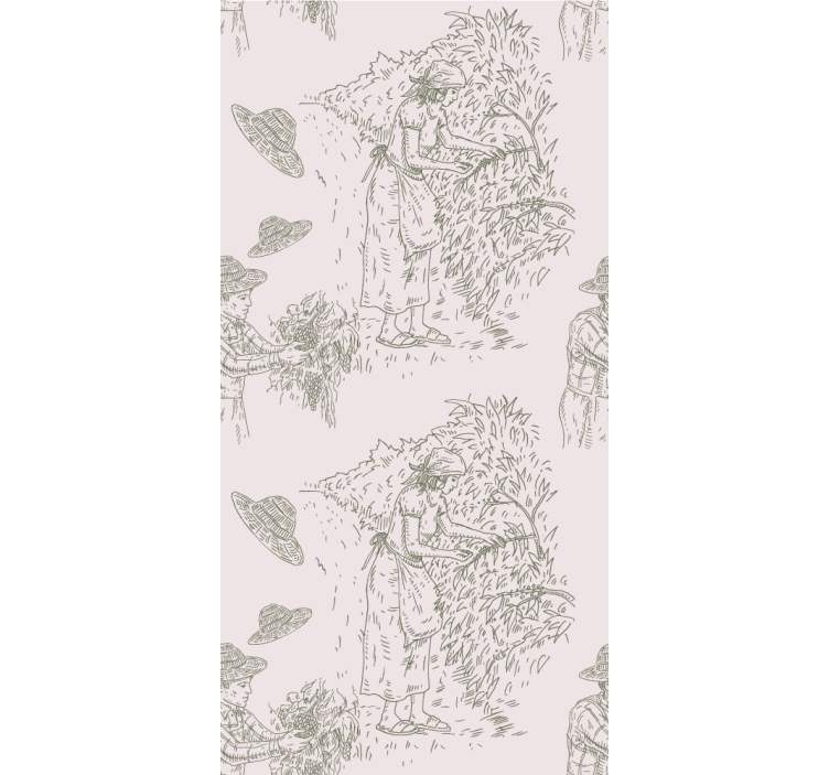 우아한 블라인드 수확 풍경 빈티지 - TenStickers