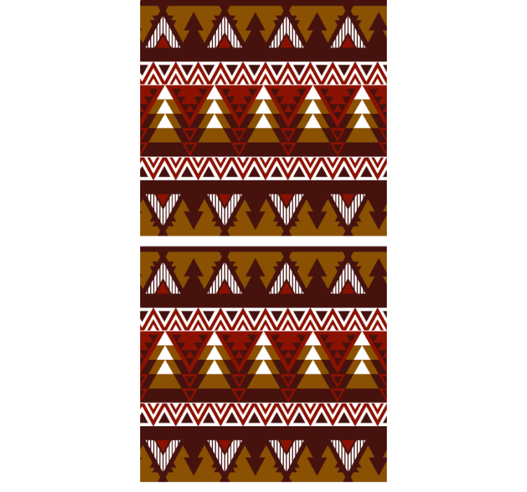 스칸디나비아 스타일 블라인드 기하학적 숲 패턴 - TenStickers