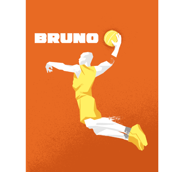 농구 개인 이름 스포츠 블라인드 - TenStickers