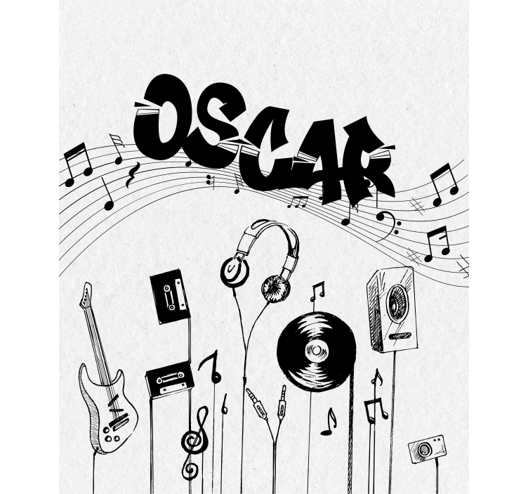 음악 맞춤형 인쇄 창 그늘 - TenStickers