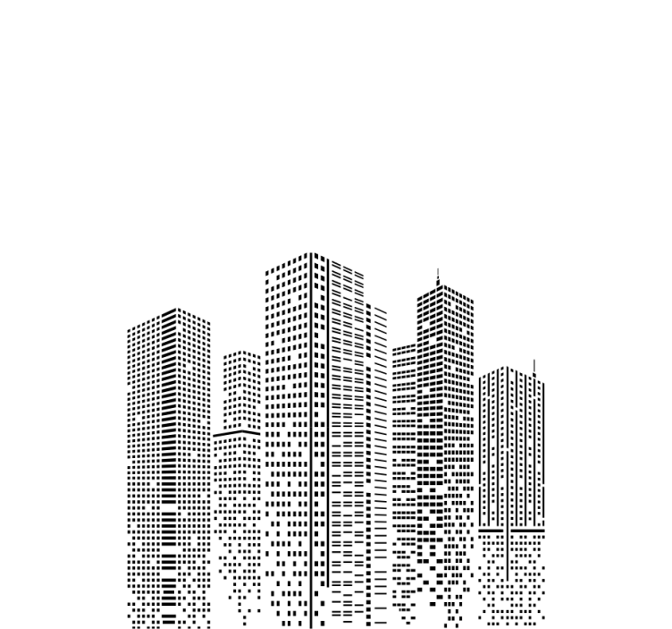 스카이라인 오피스 오리지널 블라인드 - TenStickers