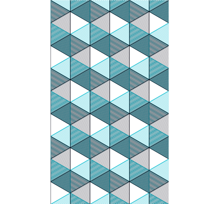 지오 큐브 환상 텍스처 및 패턴 블라인드 - TenStickers