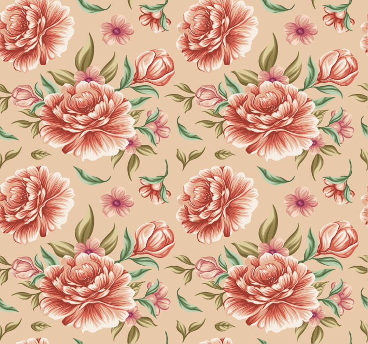 로맨틱 스타일 블라인드 클래식 꽃 꽃다발 - TenStickers