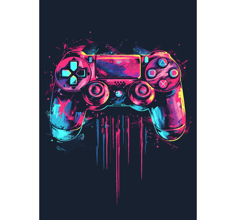 괴짜 블라인드 파란색과 분홍색 컨트롤 - TenStickers