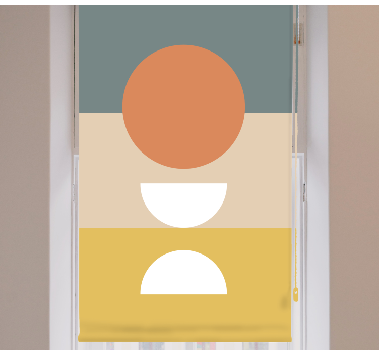 3 스트라이프 서클 플래그 아트 블라인드 페인팅 - TenStickers