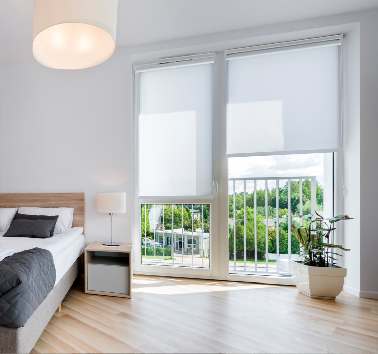 흰색 반투명 블라인드 - TenStickers