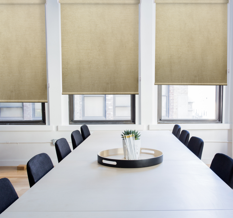 베이지 톤 러 스틱 롤러 블라인드 - TenStickers