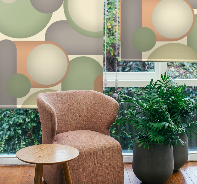 모던 블라인드 기하학적 원 배열 - TenStickers