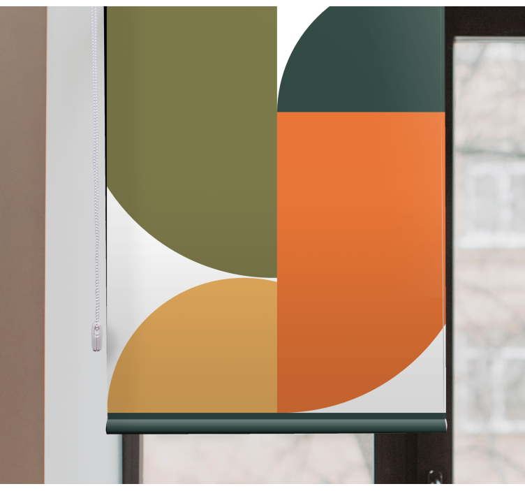 추상 기하학 예술 블라인드 페인팅 - TenStickers