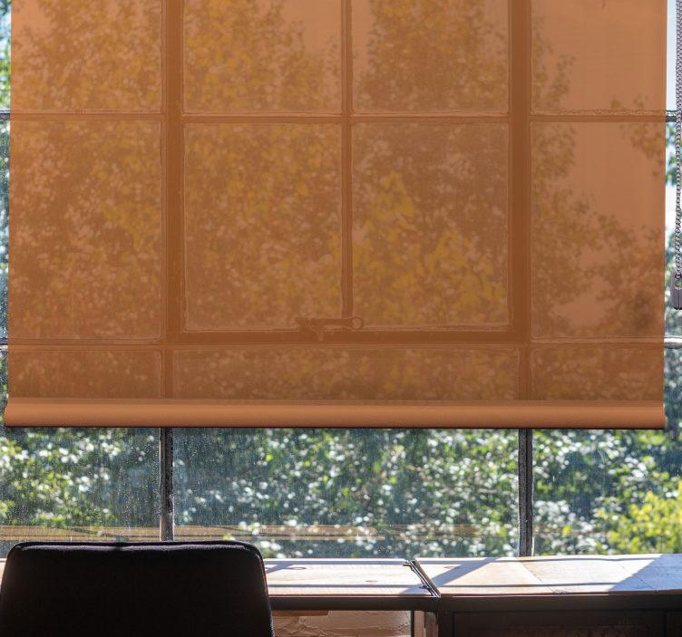 놀라운 오렌지 컬러 사무실 블라인드 - TenStickers