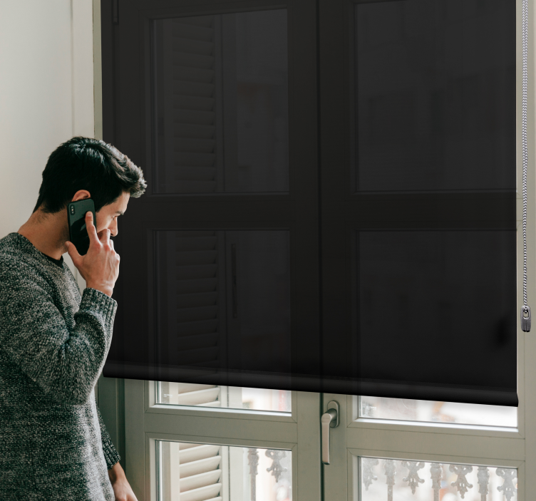 블랙 블라인드 단순 정전 - TenStickers