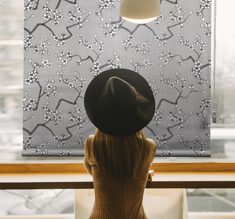 검은 가지 나무 장님 - TenStickers