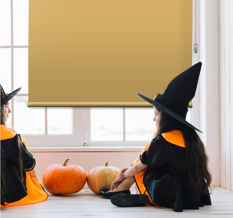 블랙아웃 롤러 블라인드 골든 베이지 색상 - TenStickers