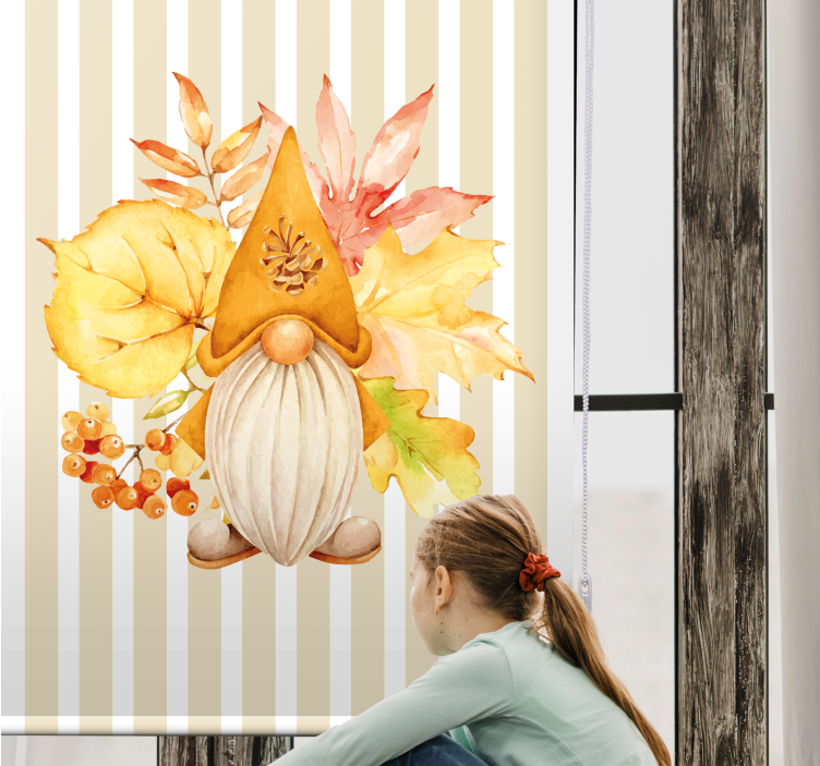 기타 블라인드 가을 노움 장식 - TenStickers