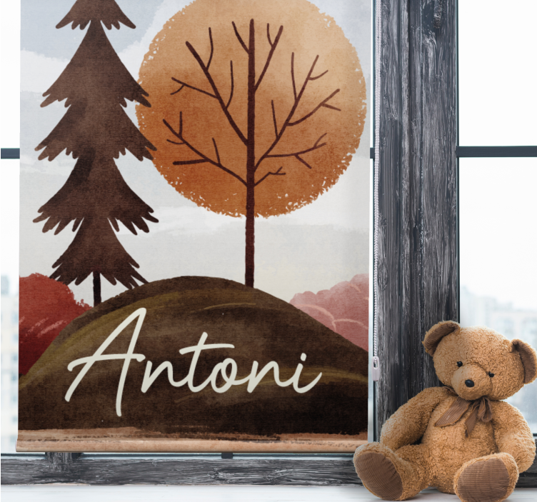 아동용 블라인드 북유럽 숲과 이름 - TenStickers