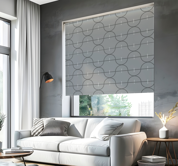 우아한 블라인드 불규칙한 줄무늬 패턴 - TenStickers