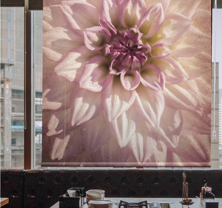 꽃과 식물이 있는 블라인드 섬세한 꽃이 피어나다 - TenStickers