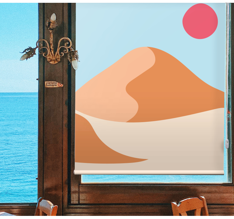 신체적 시각 장애인 사막 풍경 - TenStickers