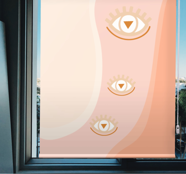 신체적 시각 장애인 부드러운 파도의 눈 - TenStickers