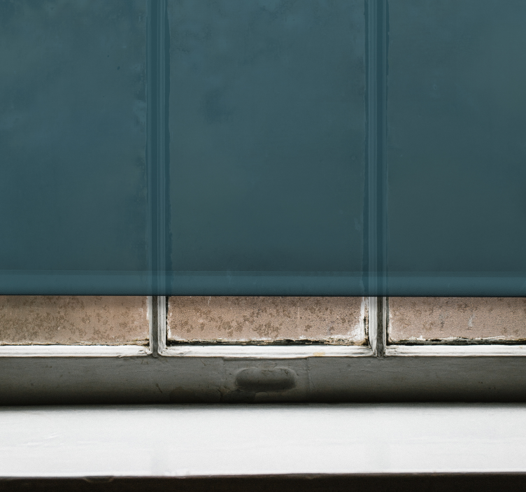 녹색 거실 블라인드와 혼합 된 파란색 - TenStickers