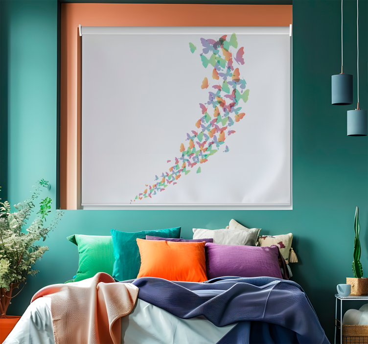 버터플라이 블라인드 온라인으로 비행 - TenStickers