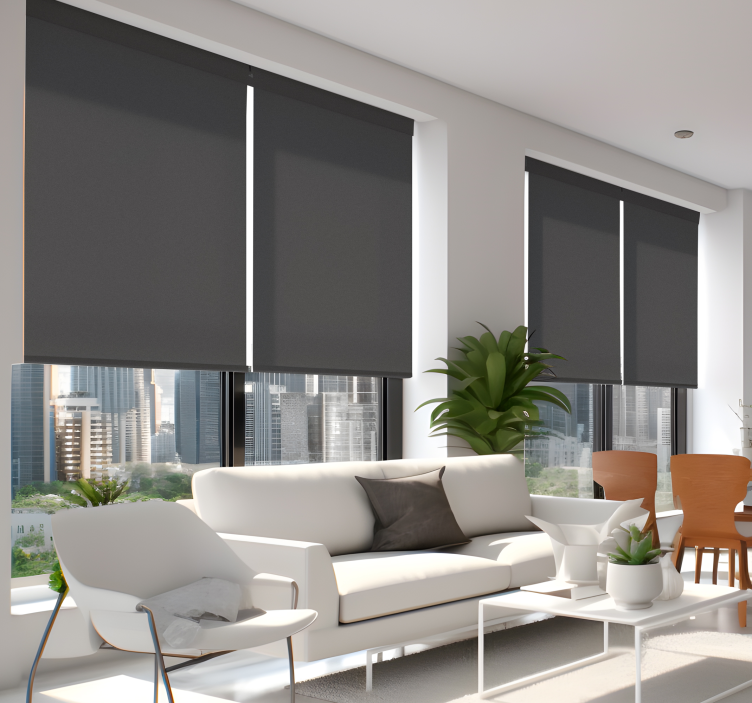 회색 블라인드 갈라진 고추 - TenStickers