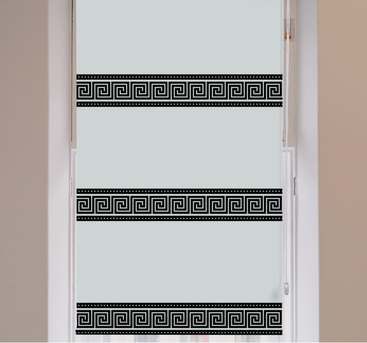 우아한 블라인드 기하학적 검은 패턴 - TenStickers