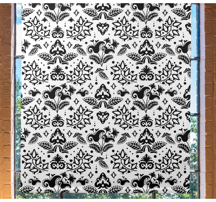 플로럴 블라인드 우아한 플로럴 요소 - TenStickers