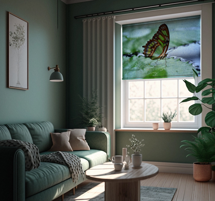 물 나비 블라인드에 비행 - TenStickers