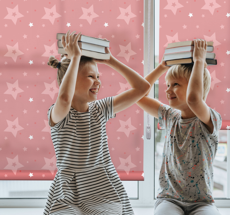 아동용 블라인드 장난스러운 별이 빛나는 패턴 - TenStickers