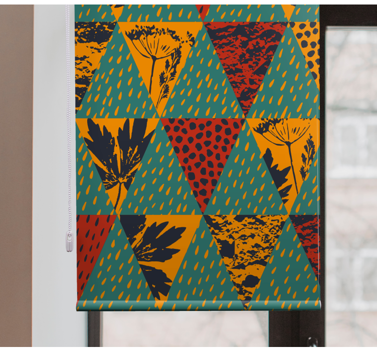 모던 블라인드 기하학적 꽃무늬 - TenStickers