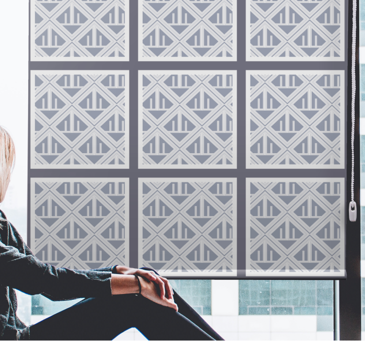 모던 블라인드 기하학적 패턴 섹션 - TenStickers