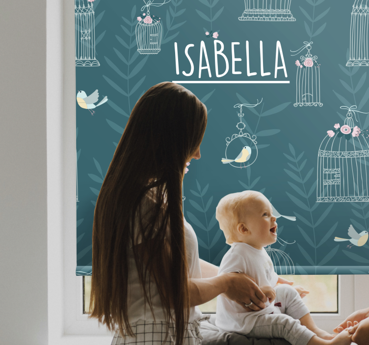 북유럽 꽃 맞춤 인쇄 창 그늘 - TenStickers