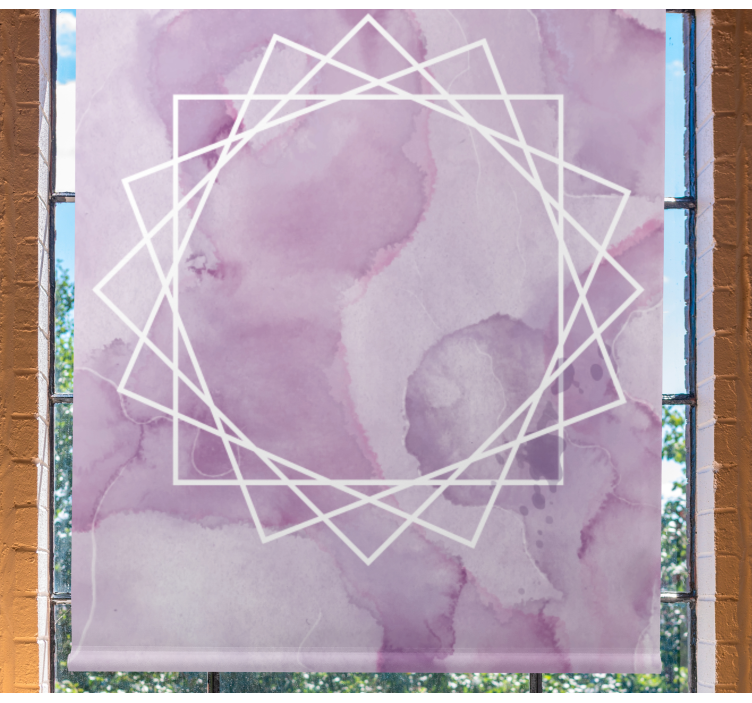 텍스처와 모티프가 있는 블라인드 아쿠아렐라 엘레강트 스타 - TenStickers