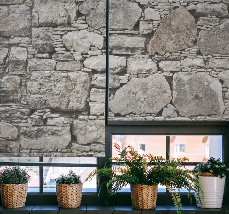 텍스처와 모티프가 있는 블라인드 돌담 효과 - TenStickers